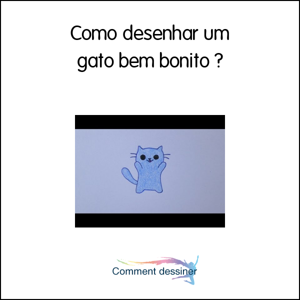 Como desenhar um gato bem bonito